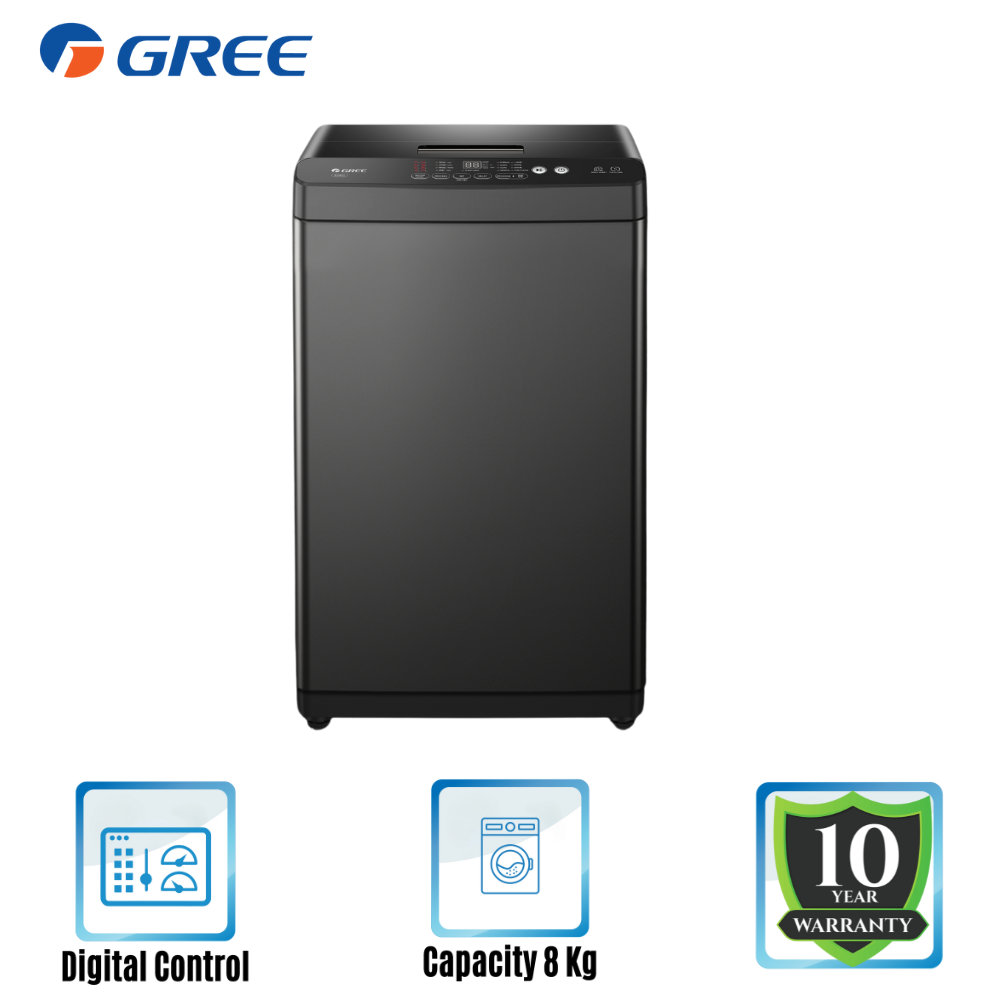 GREE XWKQB-80-01Ga2 Washing Machine 8 KG Top Loading